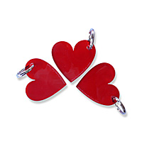 LOVE Heart Key Rings | pascal*grossiord design.