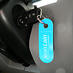 Porte-clés avecplaisirdesign OKEY personnalisés pour Jean LAIN entreprises design pascal*grossiord.