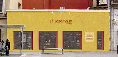 avecplaisirdesign | design d'espace | Projet de vitrine J. F. Lazartigue coiffure.