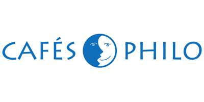 Cafés Philo association's logotype.