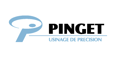 Pinget Sas precision machining's logotype.