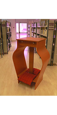 Meuble d'écoute audio en bois design pascal*grossiord.